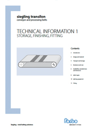 Technical Information for Storage, Finishing and Fitting